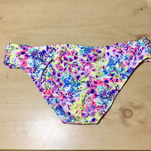 Watercolor Floral Swimsuit Bikini Bottom Sz XS - Picture 2 of 5